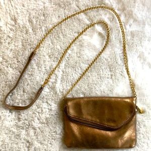 Hobo clutch with chain strap